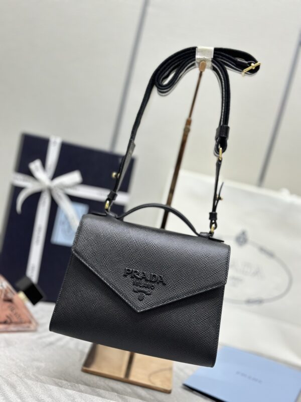 Prada Saffiano bleu Envelope — réplique – Image 10