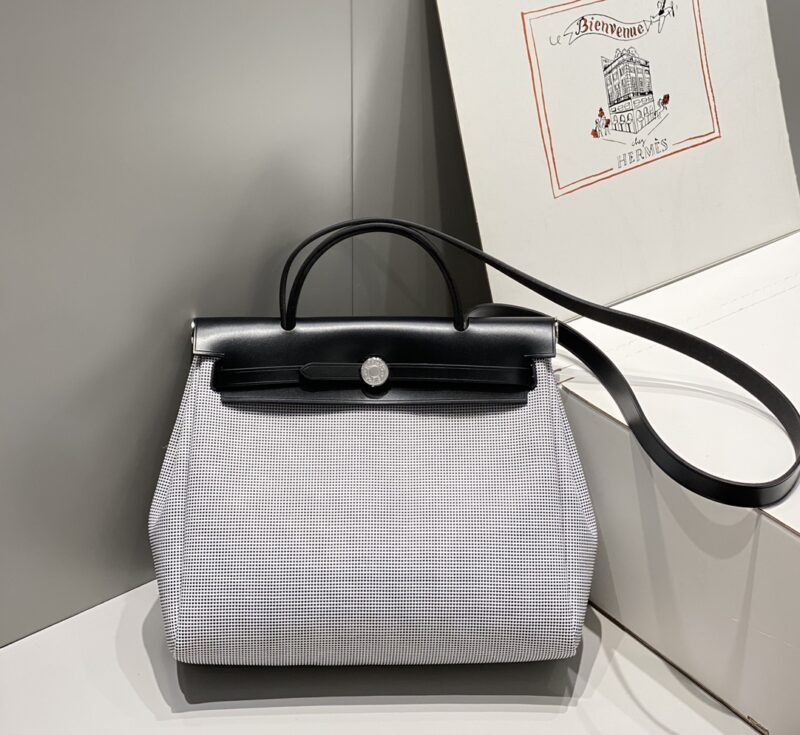 Hermès Herbag 31Cm blanc — réplique