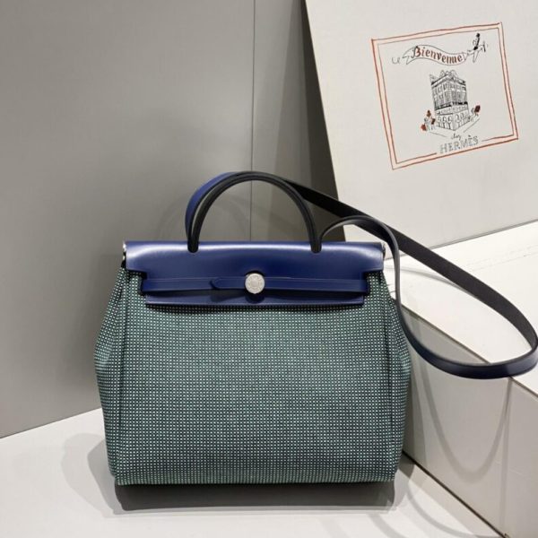 Hermès Herbag 31Cm vert — réplique