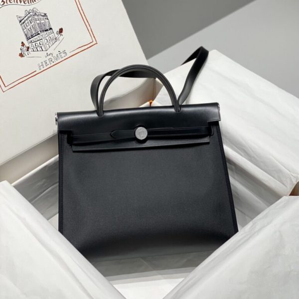 Hermès Herbag 31Cm noir — réplique