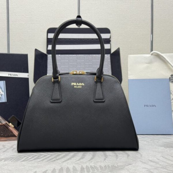 Prada Saffiano avec poignée noir — réplique