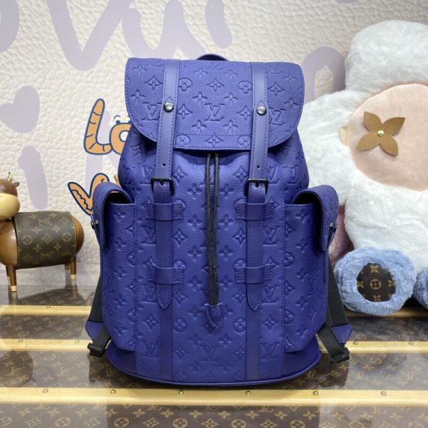 Louis Vuitton Christopher sac à dos bleu — réplique