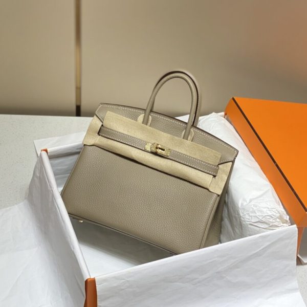 Hermès Birkin Turtledove argenté — réplique