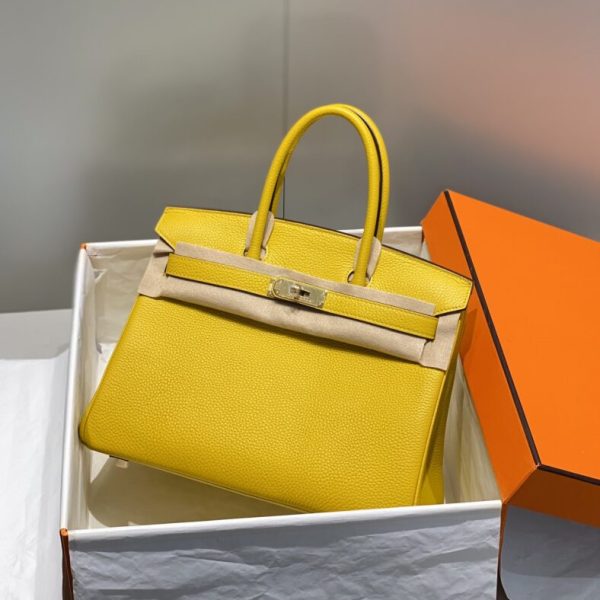 Hermès Birkin Amber jaune — réplique