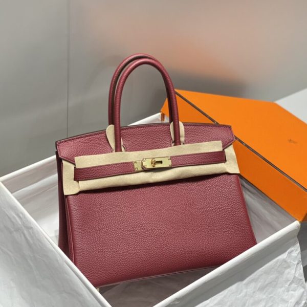 Hermès Birkin Bordeaux rouge — réplique