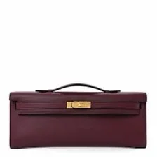 Pochette Hermès Kelly coloris bordeaux — réplique