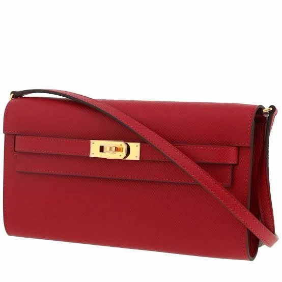 Pochette Hermès kelly coloris rouge — réplique