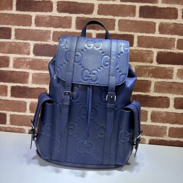 Gucci moyen format sac à dos Full bleu — réplique