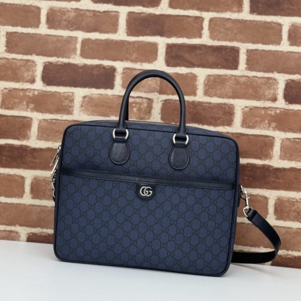 Gucci à bandoulière porte-documents bleu — réplique