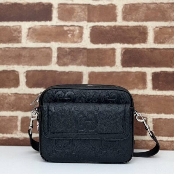 Gucci Jumbo GG à bandoulière noir — réplique