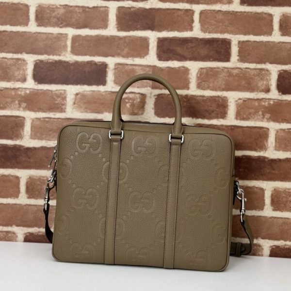 Gucci porte-documents GG cuir marron — réplique