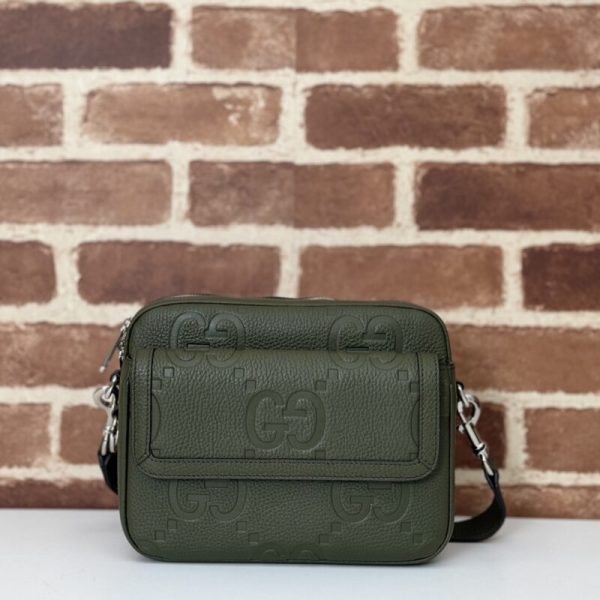 Gucci Jumbo GG à bandoulière vert — réplique