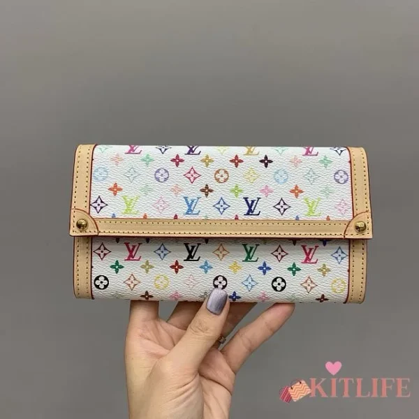 Modèle Louis Vuitton Takashi Murakami coloris blanc Monogram coloris multicolore Sarah — réplique