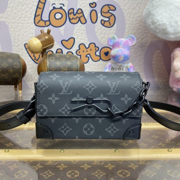 Louis Vuitton Steamer Wearable portefeuille noir toile — réplique