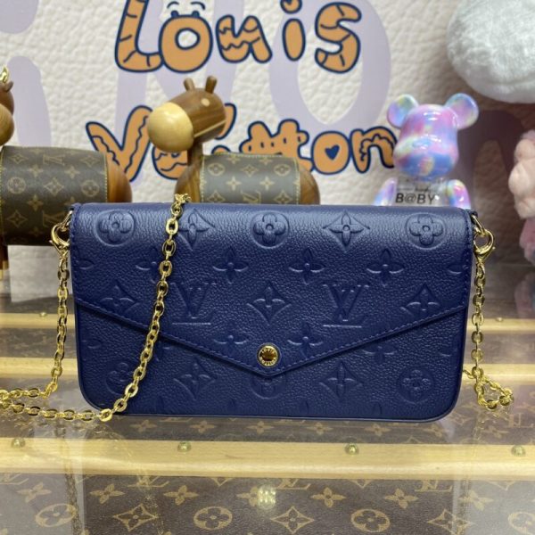 Louis Vuitton Félicie Pochette Dark bleu — réplique