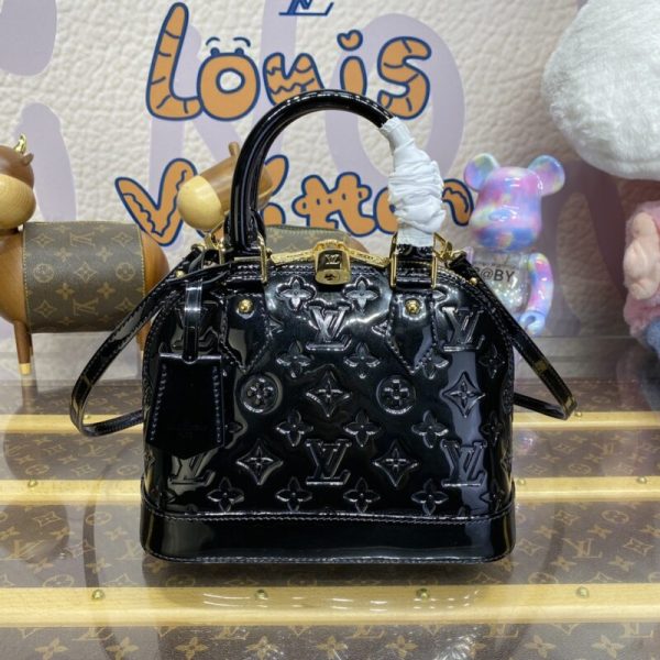 Louis Vuitton Alma Bb noir Patent — réplique