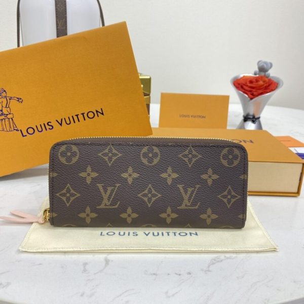 Louis Vuitton Clemence portefeuille marron — réplique