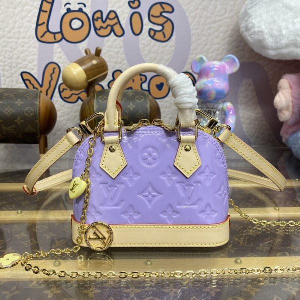 Louis Vuitton Alma Nano violet — réplique