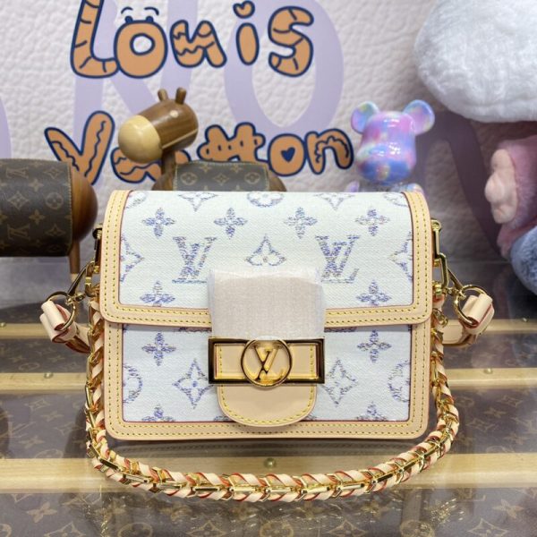 Louis Vuitton Dauphine Mini bleu clair — réplique