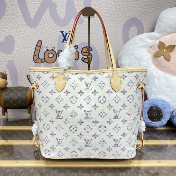 Louis Vuitton Neverfull MM blanc — réplique