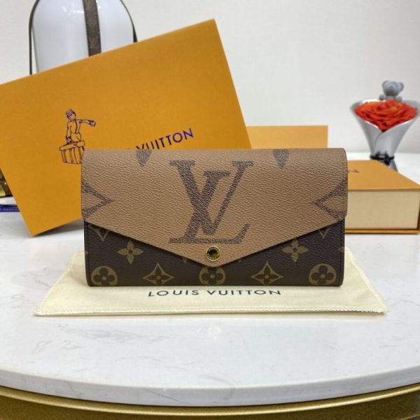 Louis Vuitton Sarah portefeuille Light marron — réplique