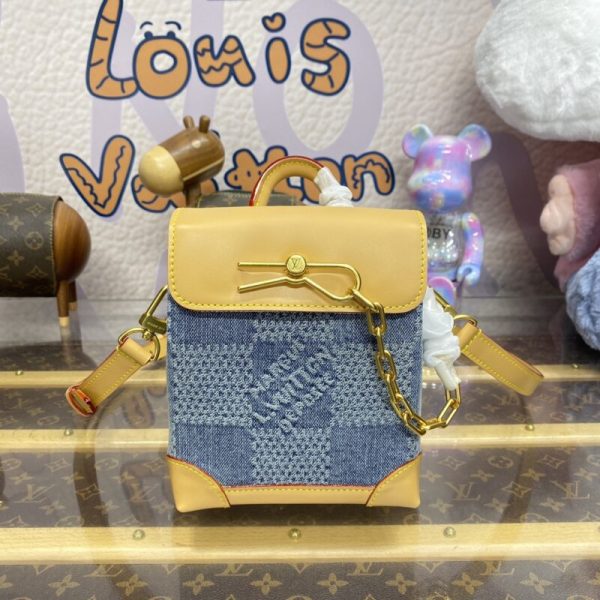 Louis Vuitton Nano Steamer Denim — réplique