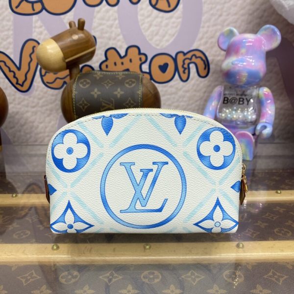 Louis Vuitton Pochette Cosmétique bleu — réplique