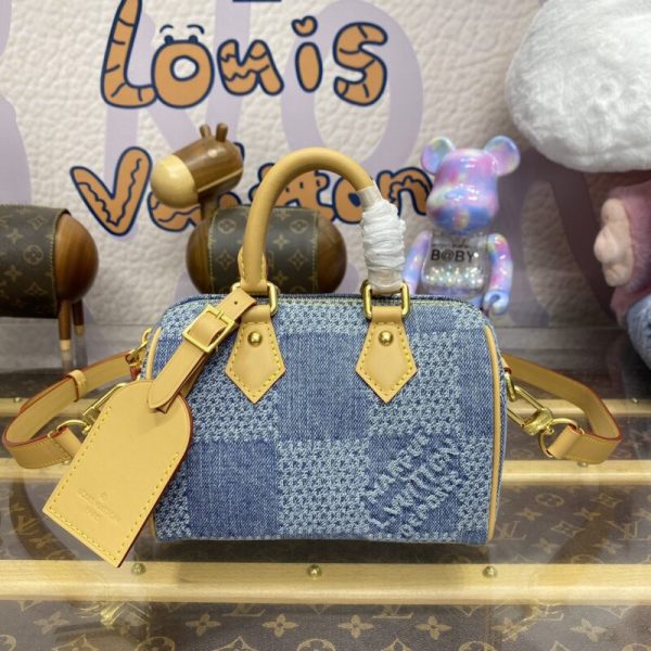 Louis Vuitton Speedy 18 Denim — réplique