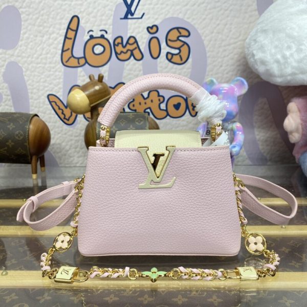 Loius Vuitton Capucines rose Beige — réplique