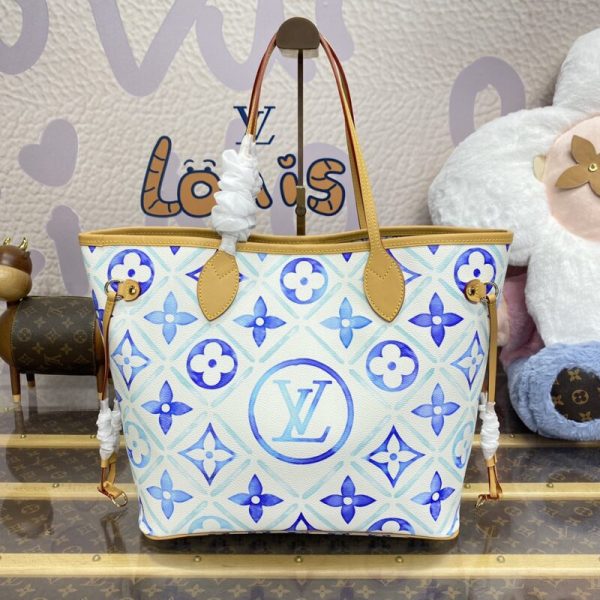 Louis Vuitton Neverfull MM Bue — réplique