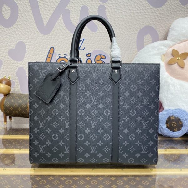 Louis Vuitton Sac Plat noir grand format — réplique