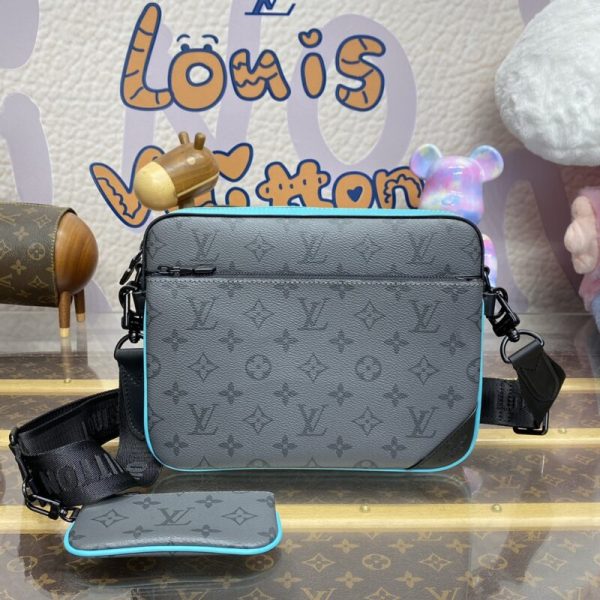 Louis Vuitton Trio besace gris&Tiffany — réplique