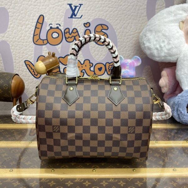 Louis Vuitton Speedy 18 marron Grid — réplique