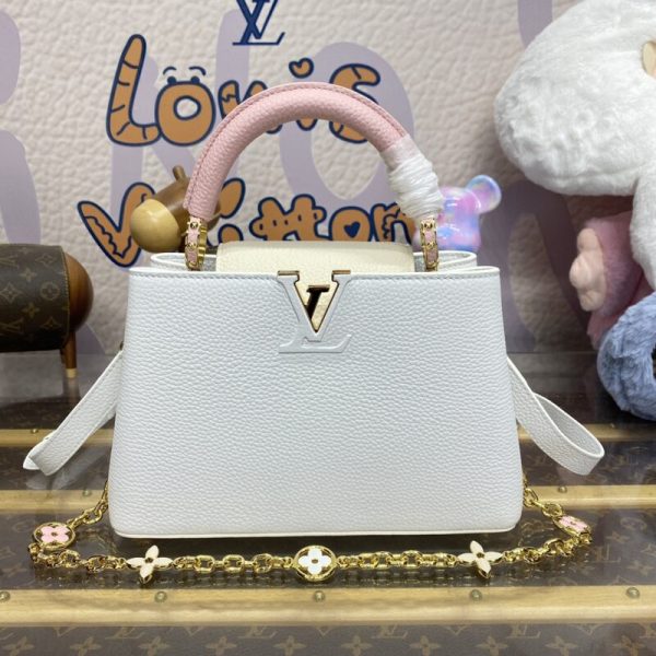 Loius Vuitton Capucines blanc rose — réplique
