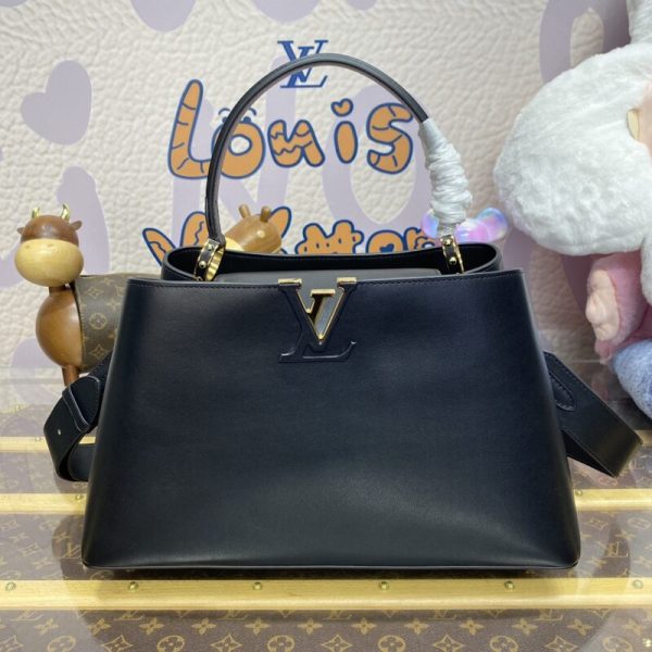 Loius Vuitton Capucines grand format noir Full — réplique