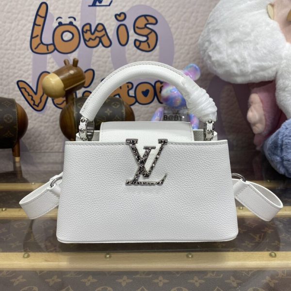 Loius Vuitton Capucines East West blanc — réplique