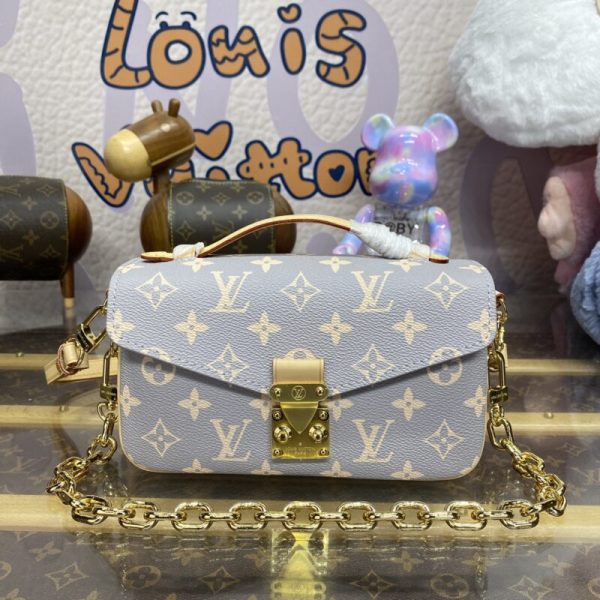 Louis Vuitton Pochette Metis East West gris — réplique