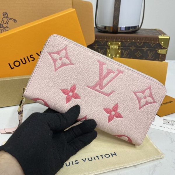 Louis Vuitton Zippy portefeuille rose — réplique