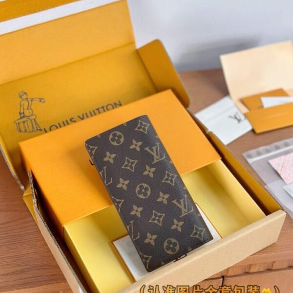 Louis Vuitton Brazza portefeuille marron — réplique