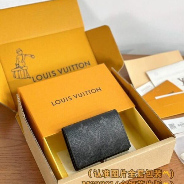 Louis Vuitton Envelope porte-cartes noir — réplique