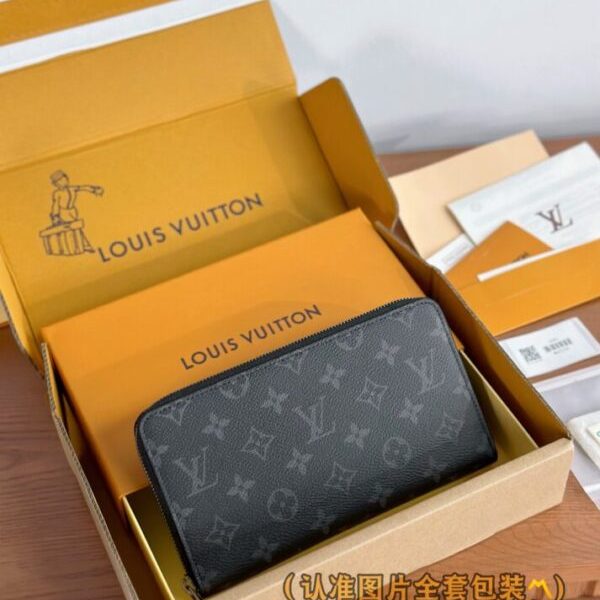 Louis Vuitton Zippy portefeuille noir — réplique