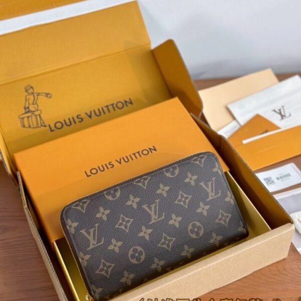 Louis Vuitton Zippy portefeuille marron — réplique
