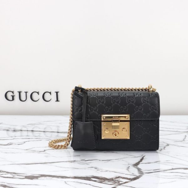 Gucci Padlock’s petit format Lock noir — réplique