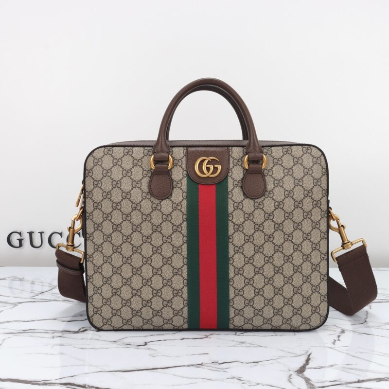 Gucci porte-documents toile Beige — réplique