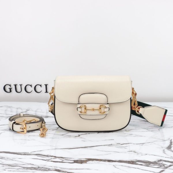 Gucci Horsebit 1955 Double G Mini blanc — réplique