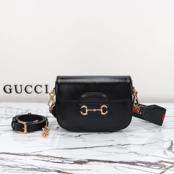 Gucci Horsebit 1955 Double G Mini noir — réplique