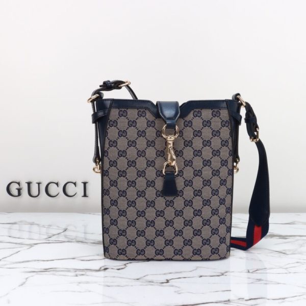 Gucci moyen format Bucket bleu — réplique
