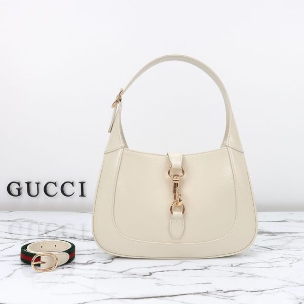 Gucci G Jackie petit format Patent blanc — réplique