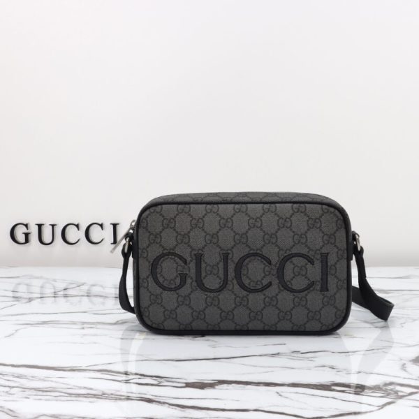 Gucci GG Mini sac porté épaule gris 2024 — réplique