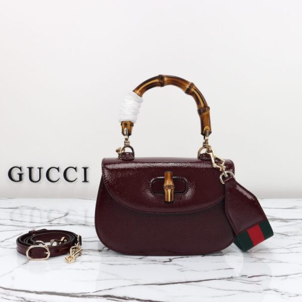 Gucci Bamboo 1947 Bordeaux — réplique